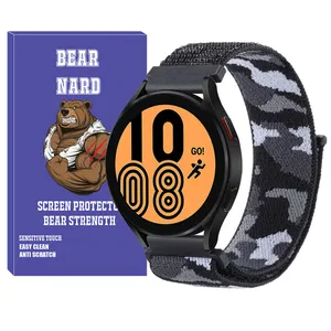 بند برنارد مدل Nylon-Army-BR مناسب برای ساعت هوشمند سامسونگ Galaxy watch 3 41mm / Galaxy watch 42mm / Gear Sport / S2 Classic
