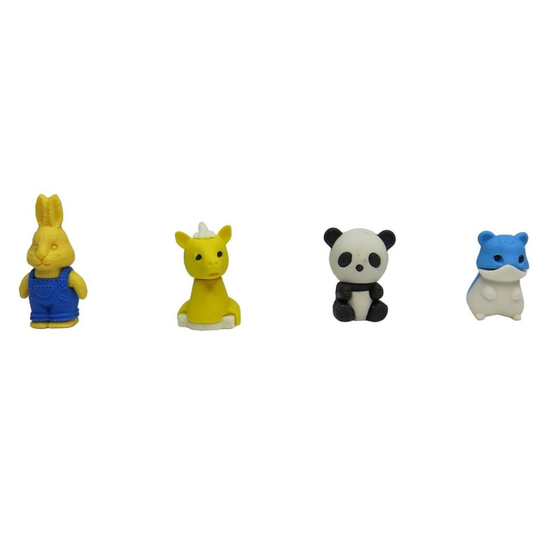 پاک کن مدل حیوانات جنگل کد nq-2456 بسته 4 عددی