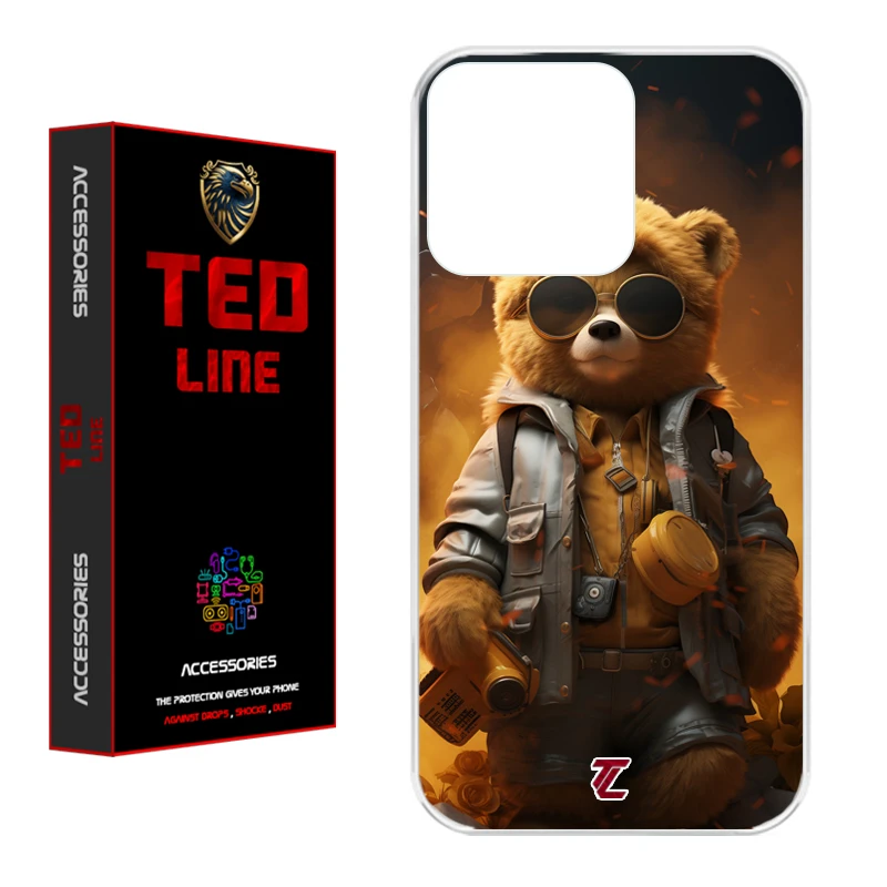 کاور تد لاین طرح خرس جنگی کد 1103 مناسب برای گوشی موبایل اپل Iphone 16 Pro Max