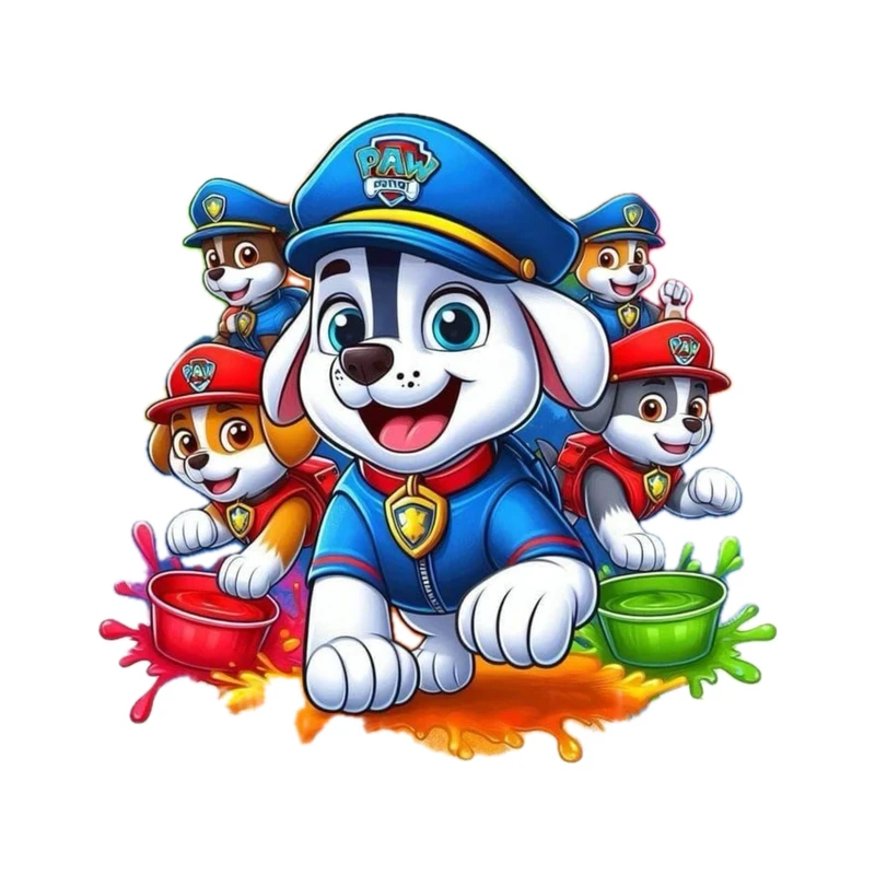 استیکر پارچه و لباس پاد آفرین مدل سگ های نگهبان کد a8