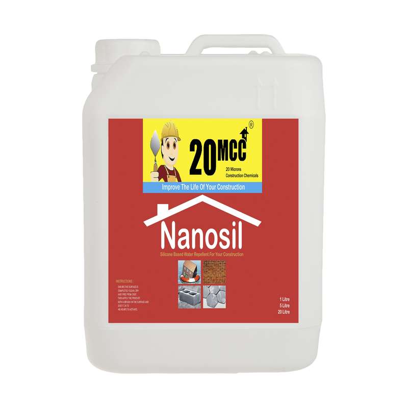 محلول نانو ضد آب و ایزولاسیون فوری 20 میکرو مدل nanosil حجم 5 لیتر 