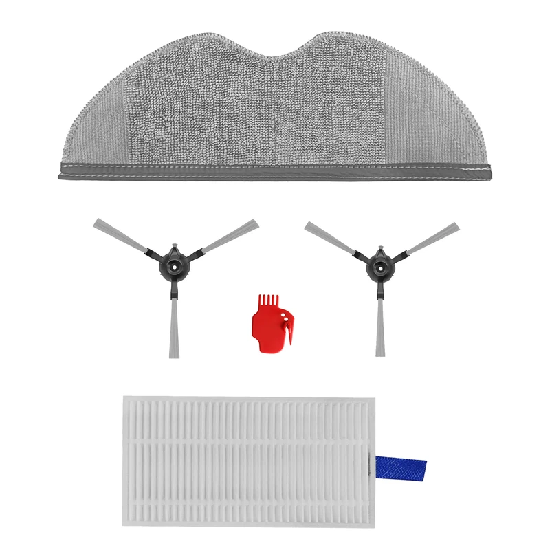 لوازم جانبی جاروبرقی رباتیک مدل E5 مناسب برای جارو برقی شیائومی E5 GLOBAL مجموعه 5 عددی