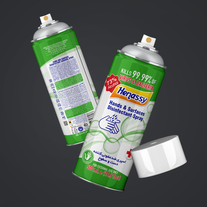 اسپری ضدعفونی کننده هناسی کد 001 حجم 500 میلی لیتر