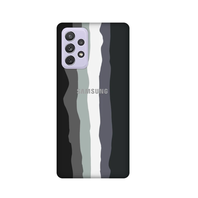 کاور مدل سیلیکونی طرح رنگین کمان کد 010 مناسب برای گوشی موبایل سامسونگ Galaxy A72