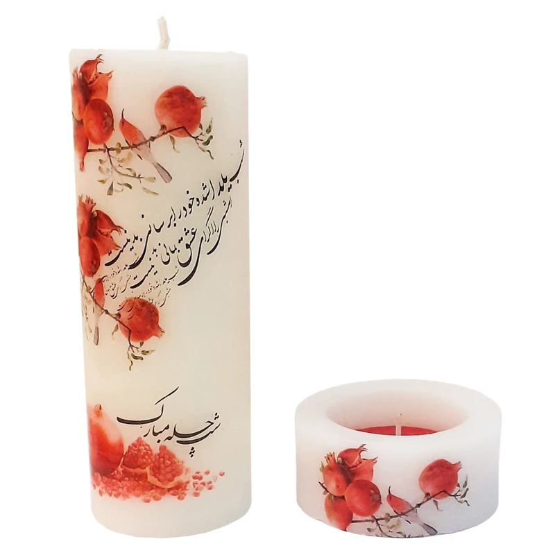 شمع مدل یلدا مجموعه 2 عددی