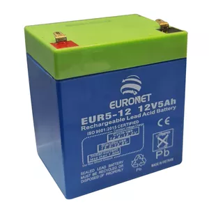 باتری سیلد اسید 12 ولت 5 آمپر ساعت یورونت مدل EU12