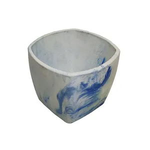   گلدان سنگی طرح استکان رگه دار کد R-235