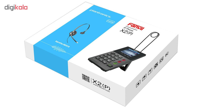 تلفن تحت شبکه کالسنتر فنویل مدل X2P+SP11 به همراه هدست