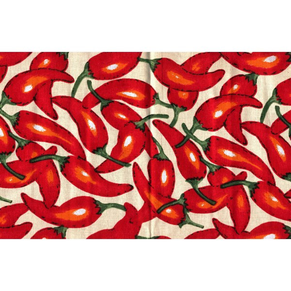 دستمال سفره چاپی 36 × 36 رزین تاژ طرح فلفل قرمز 2 عددی