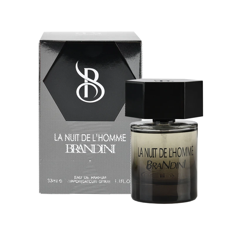 عطر جیبی مردانه برندینی مدل  La Nuit de L`Homme با رایحه معتدل، تلخ حجم 33 میلی‌لیتر