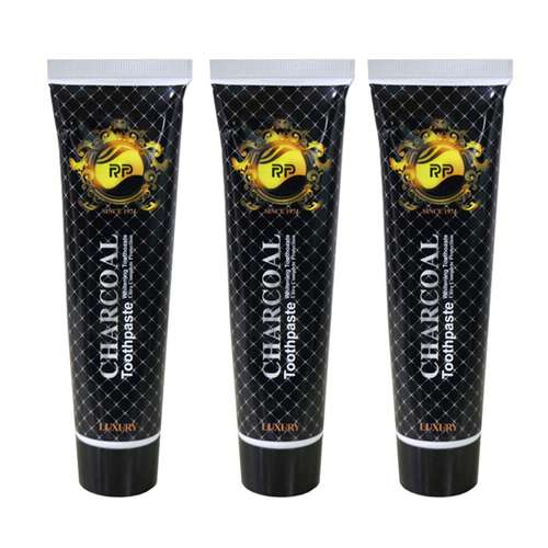 خمیر دندان آرپی مدل Charcoal حجم 100 میلی لیتر مجموعه 3 عددی