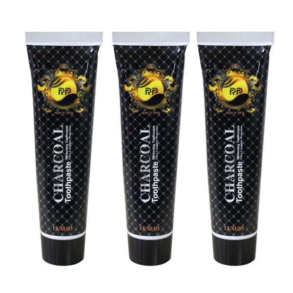 خمیر دندان آرپی مدل Charcoal حجم 100 میلی لیتر مجموعه 3 عددی