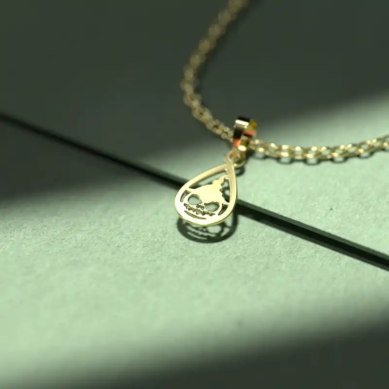 گردنبند طلا 18 عیار زنانه مدوپد مدل هالووین کد Y2-1-1125