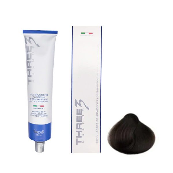 رنگ مو تری کالر شماره 3 حجم 120 میلی لیتر رنگ قهوه ای تیره