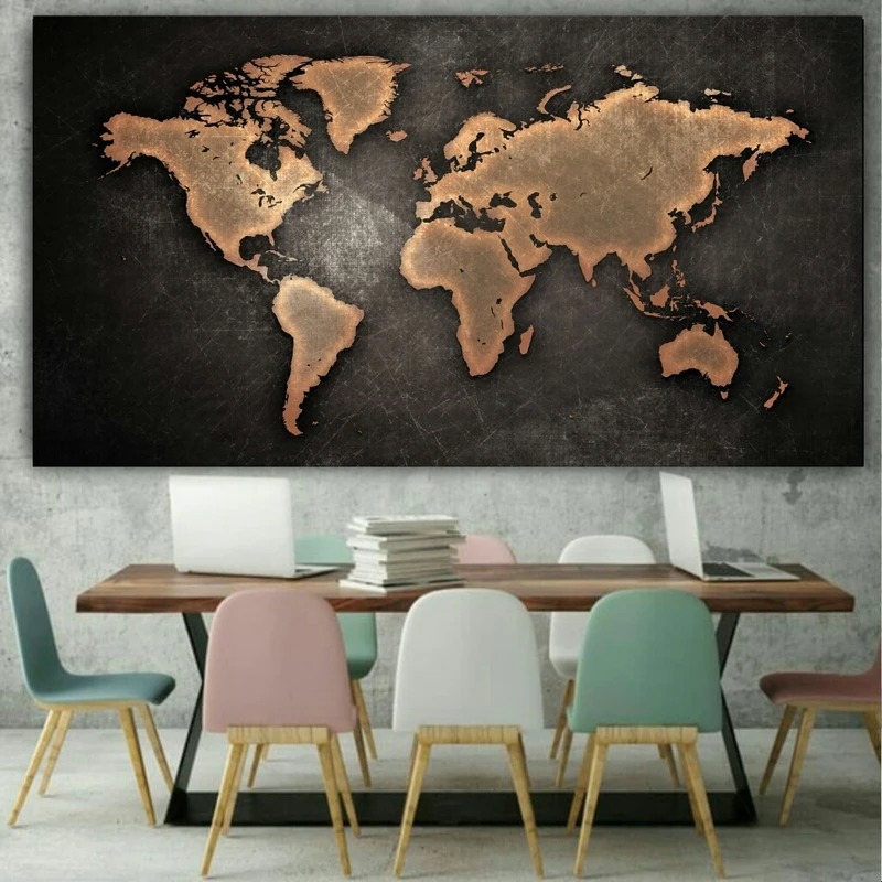 پوستر دیواری طرح قاره مدل ZB178