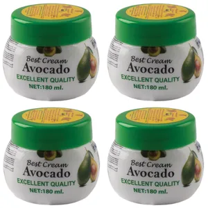 کرم مرطوب کننده اشتنی مدل AVOCADO-VATE002 حجم 180 میلی لیتر بسته 4 عددی