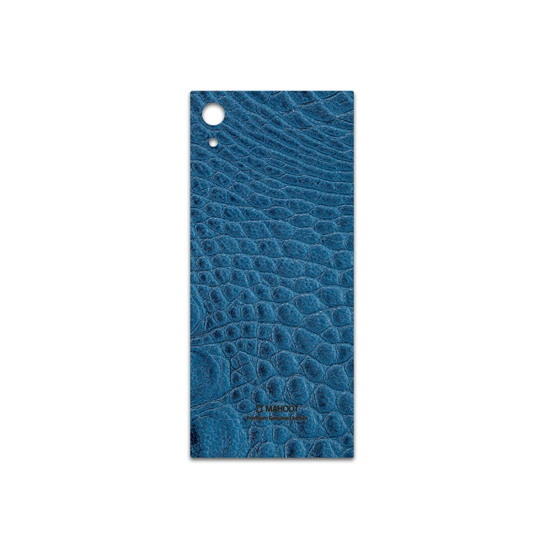 برچسب پوششی ماهوت مدل Blue-Crocodile-Leather مناسب برای گوشی موبایل سونی Xperia XA1