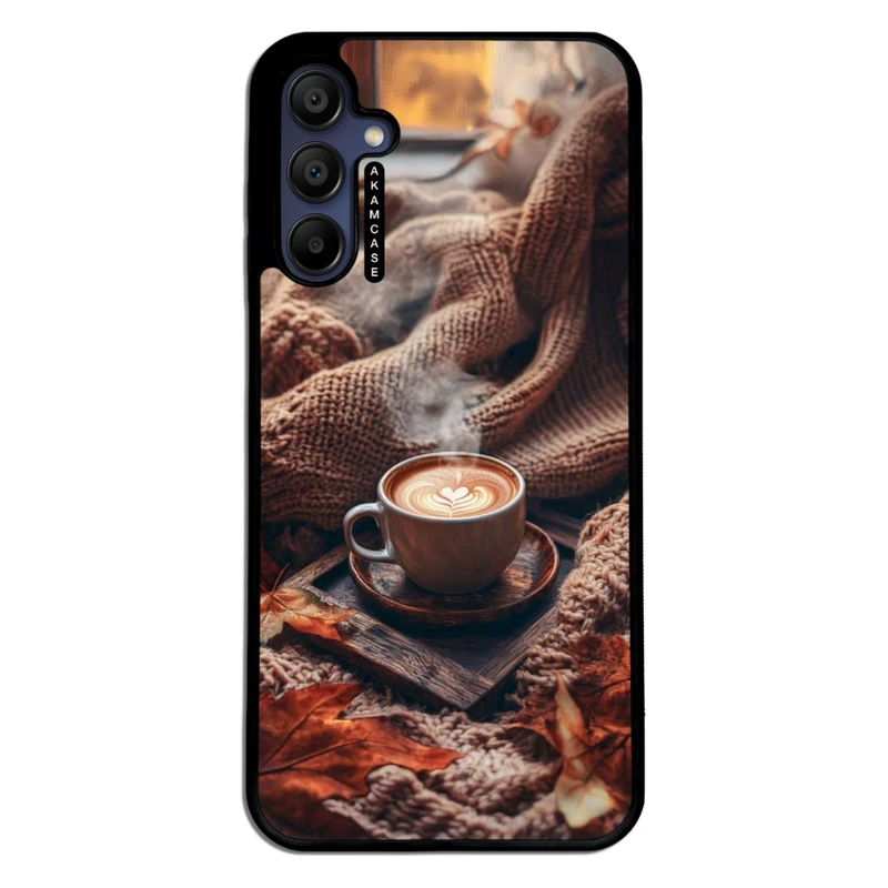 کاور آکام مدل AMC-WSGA15-COFFEE-17 مناسب برای گوشی موبایل سامسونگ Galaxy A15