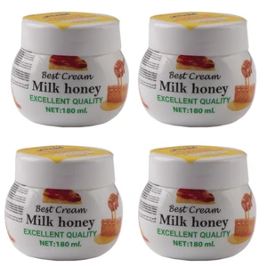 کرم مرطوب کننده اشتنی مدل MILK HONEY-VATE005 حجم 180 میلی لیتر بسته 4 عددی