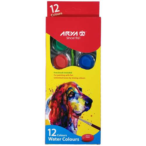 آبرنگ 12 رنگ آریا کد 5080 D