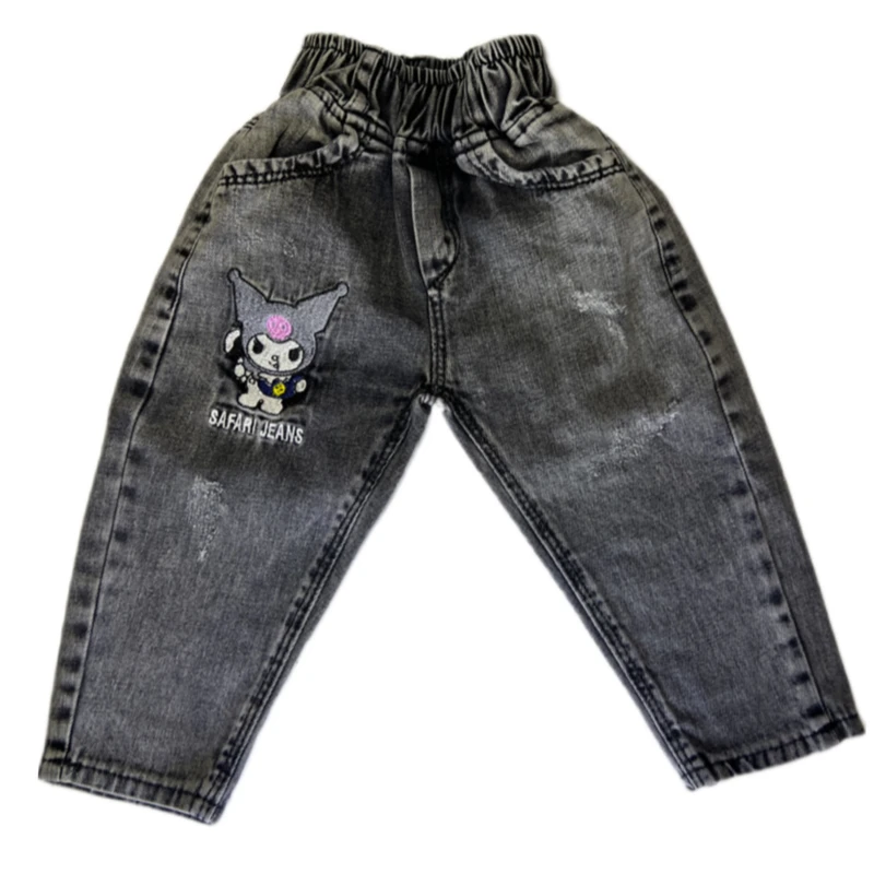 شلوار جین مام فیت دخترانه مدل 1770