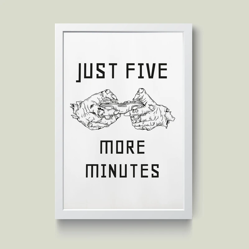 تابلو مدل مینیمال Gaming کد S1418-w