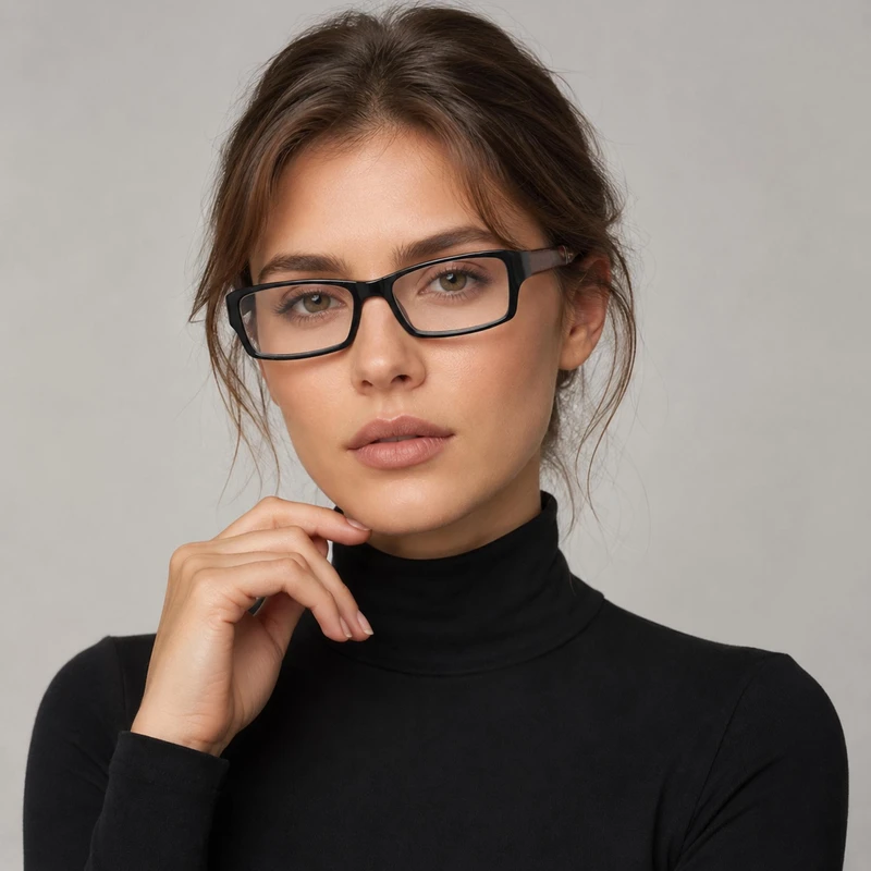 فریم عینک طبی مستطیلی دولچه اند گابانا مدل 0DD1181-1651 مناسب برای صورت بیضی، قلب و مثلث