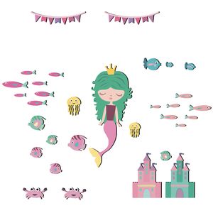 نقد و بررسی استیکر چوبي باروچین طرح پری دریایی توسط خریداران