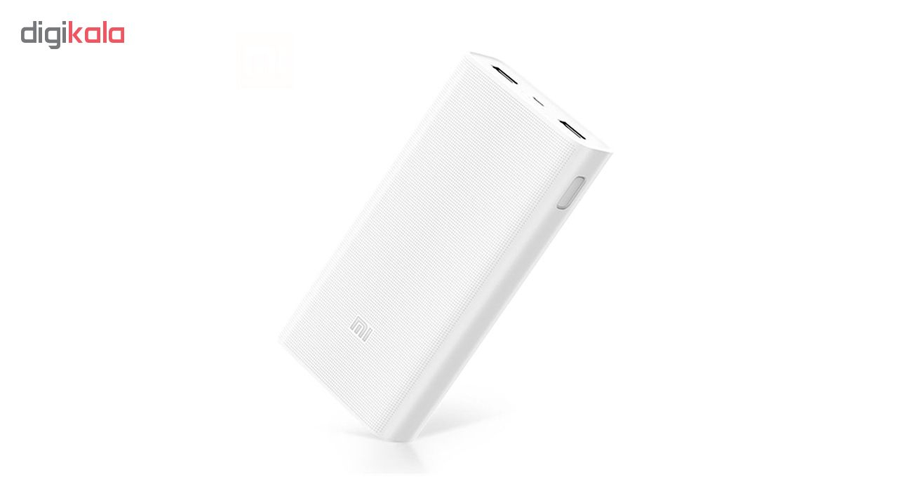 شارژر همراه شیائومی مدل 2C ظرفیت 20000 میلی‌ آمپر ساعت به همراه کاور سیلیکونی و شارژر دیواری وکابل تبدیل USB به microUSB