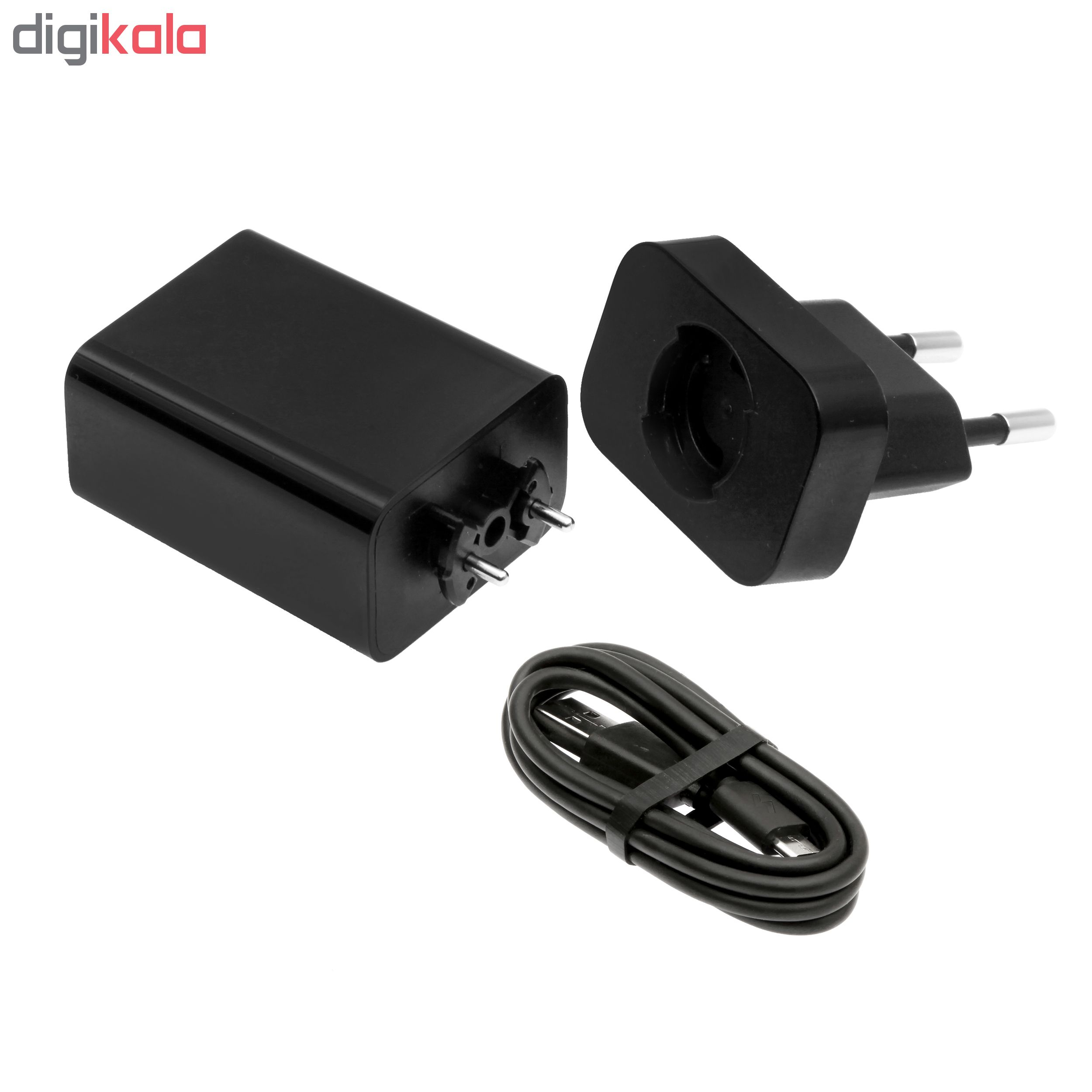 شارژر همراه شیائومی مدل 2C ظرفیت 20000 میلی‌ آمپر ساعت به همراه کاور سیلیکونی و شارژر دیواری وکابل تبدیل USB به microUSB