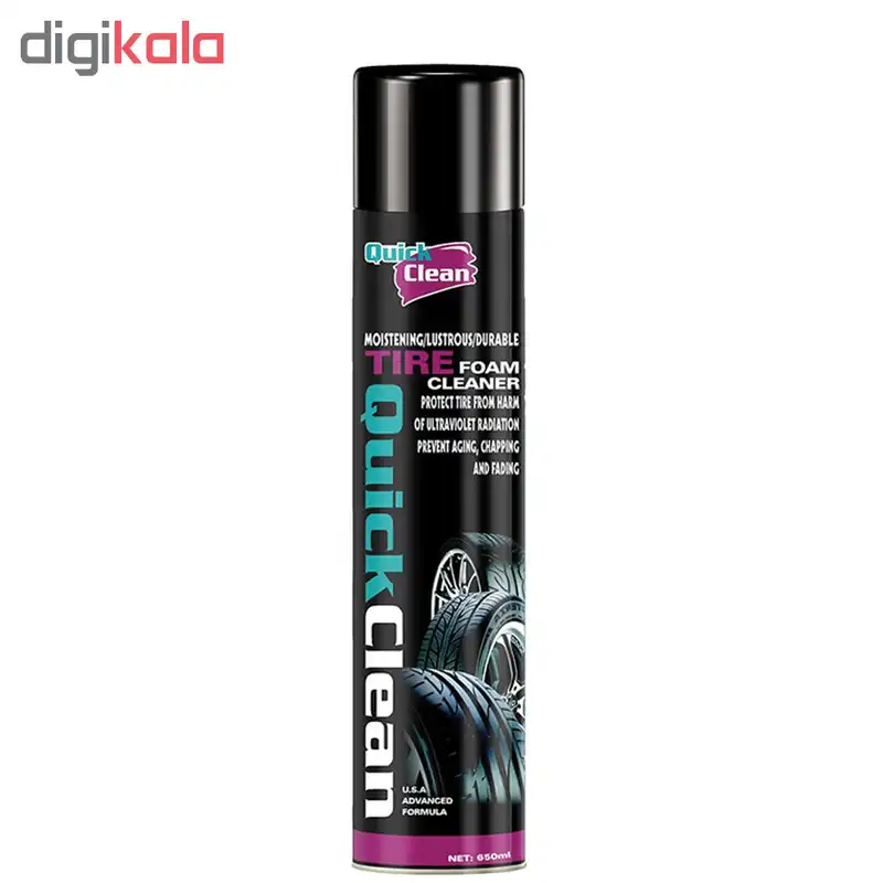 اسپری تمیز کننده تایر خودرو کوییک کلیین مدل T18 حجم 650 میلی لیتر