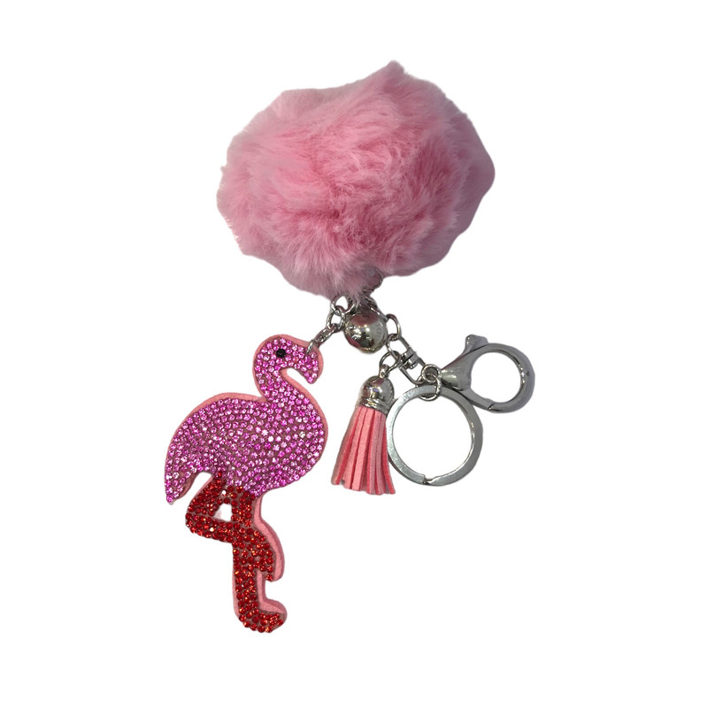 جاکلیدی دخترانه مدل فلامینگو نگین دار