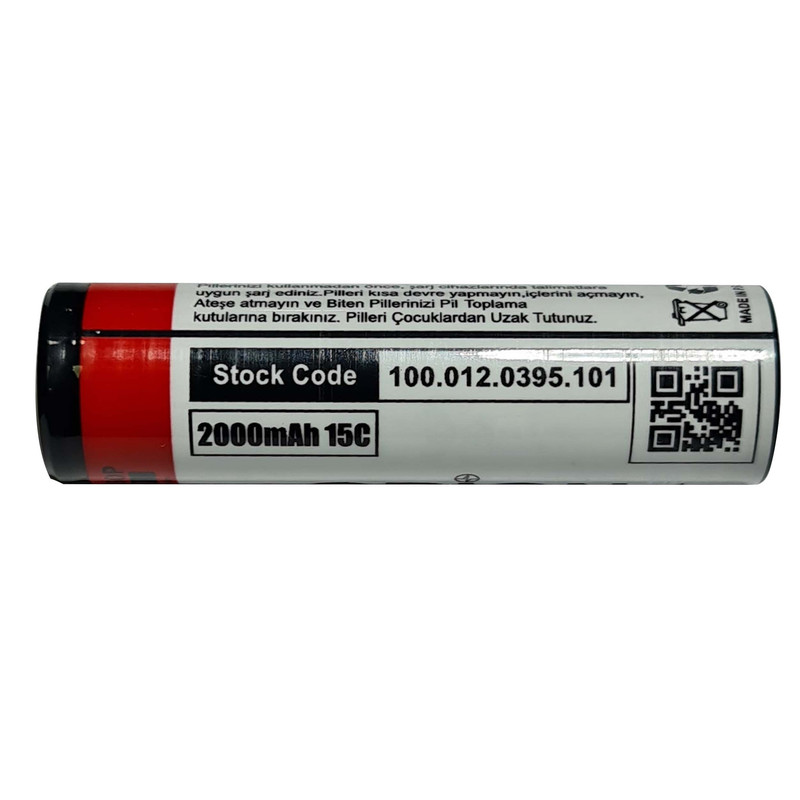 باتری لیتیوم یون قابل شارژ اوریون مدل HP-18650-15C ظرفیت 2000 میلی آمپر ساعت