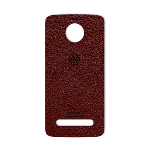 MAHOOT Natural Leather Cover Sticker for Motorola Moto Z2 Play