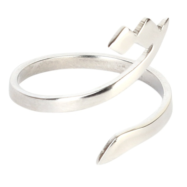 انگشتر استیل گالنا طرح حرف ت