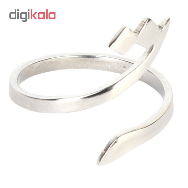 انگشتر استیل گالنا طرح حرف ت