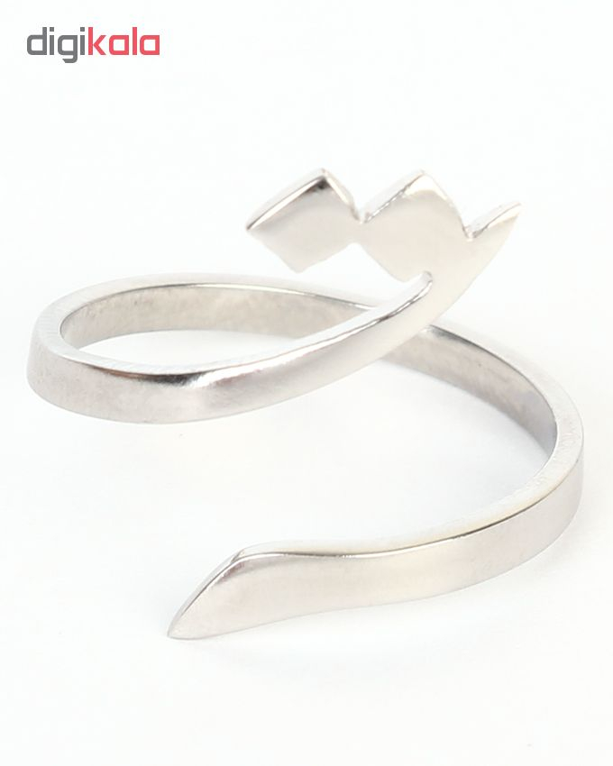 انگشتر استیل گالنا طرح حرف ت
