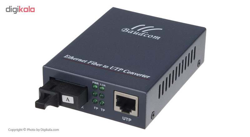 مبدل فیبر نوری به اترنت تک حالته بادکام مدل BD-100M-BI Tx1310nm