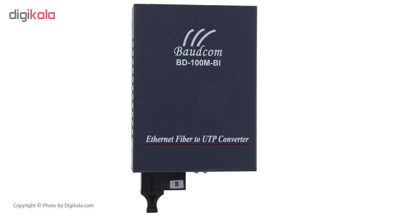 مبدل فیبر نوری به اترنت تک حالته بادکام مدل BD-100M-BI Tx1550nm