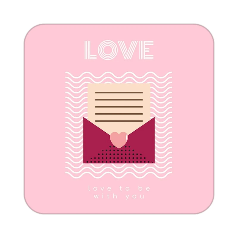 زیر لیوانی کاکتی طرح عاشقانه مدل mp40624