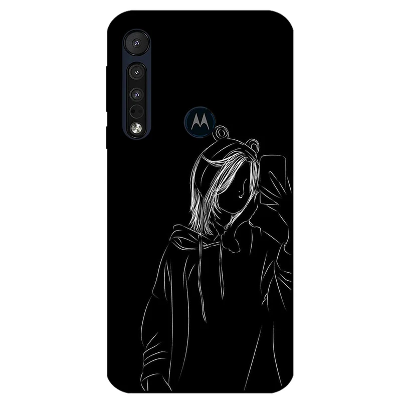 کاور مگافون طرح دخترانه مدل 1841 مناسب برای گوشی موبایل موتورولا Moto One Macro / Moto G8 Play