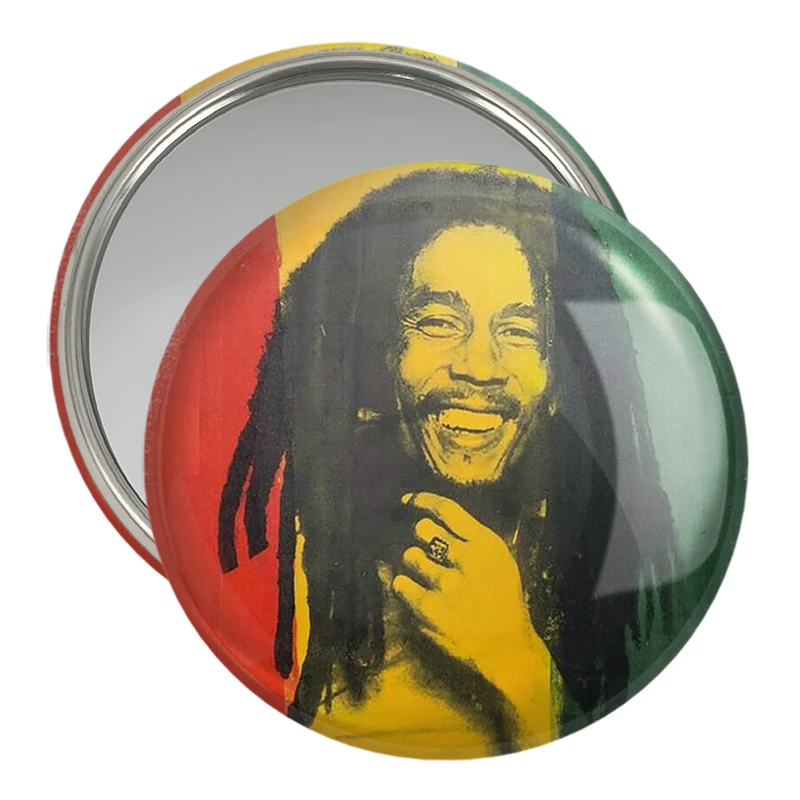آینه جیبی خندالو مدل باب مارلی Bob Marley  کد 3279