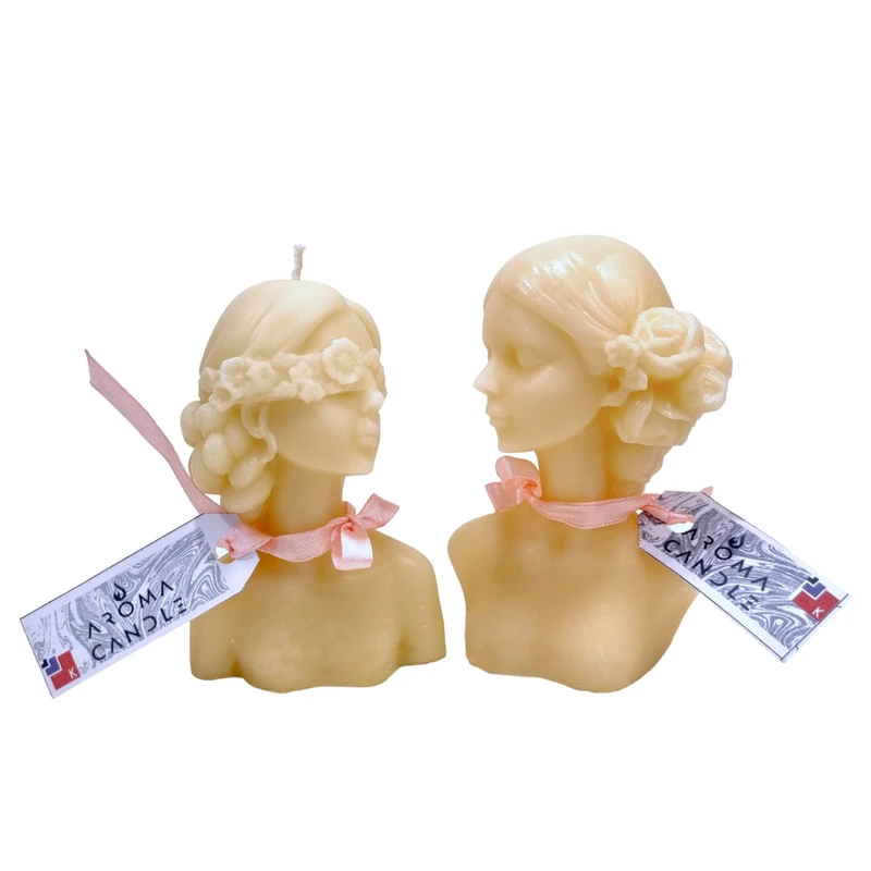 شمع دست ساز آروما کندل مدل ناتالی و ناتاشا