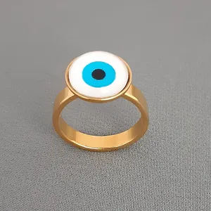 انگشتر زنانه مدل چشم نظر کد zrk-51