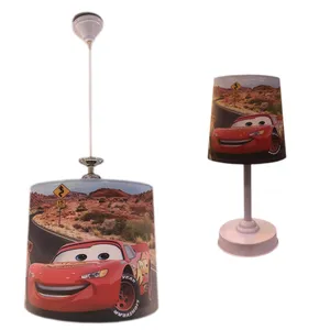 چراغ رومیز کودک طرح مک کویین به همراه چراغ آویز