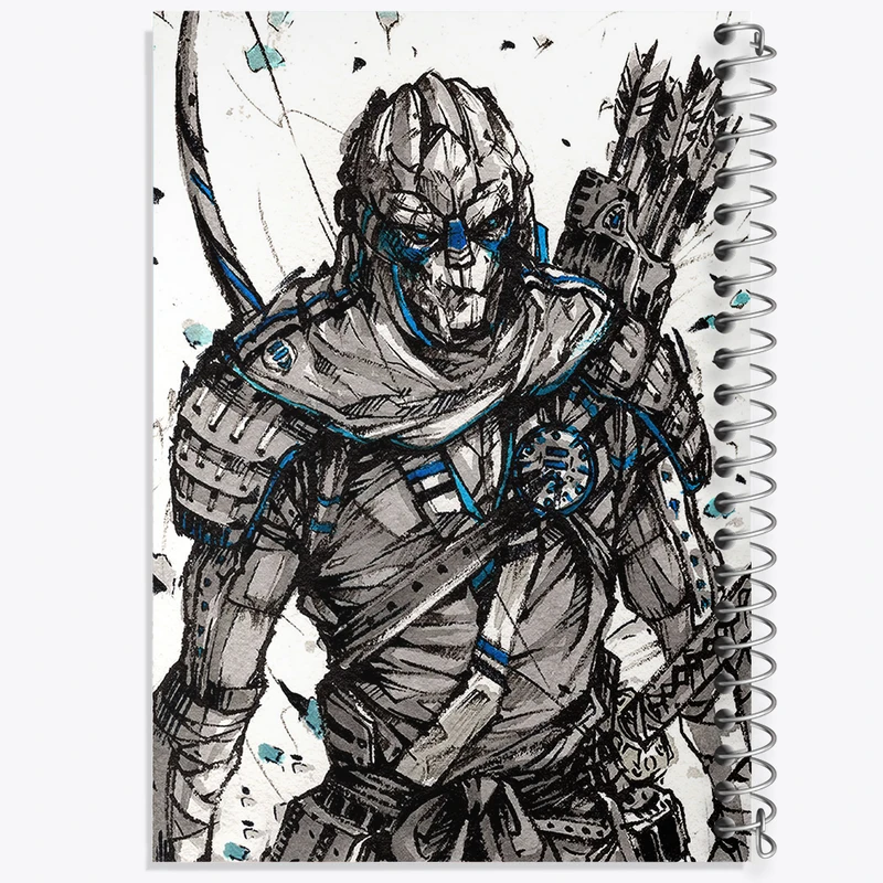 دفتر ژورنال نویسی 50 برگ خندالو مدل نقطه ای طرح بازی مس افکت (Mass Effect) کد 31545