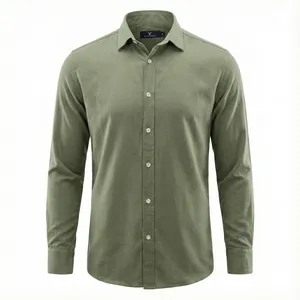 پیراهن آستین بلند یقه ایستاده مردانه مدل ch256