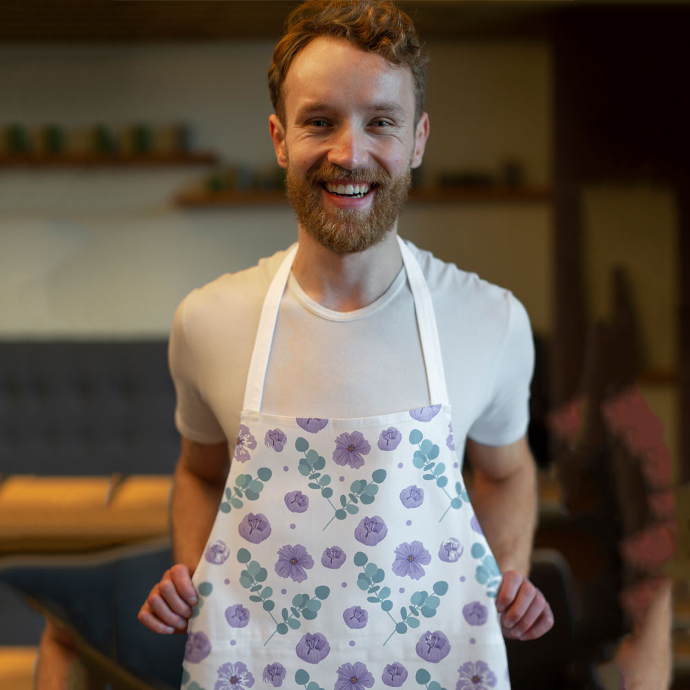 پیش بند آشپزخانه طرح گلدار مدل F2PI1029