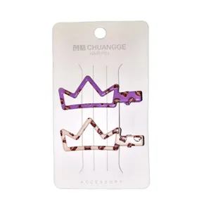 گیره مو دخترانه مدل تاج مجموعه 2 عددی