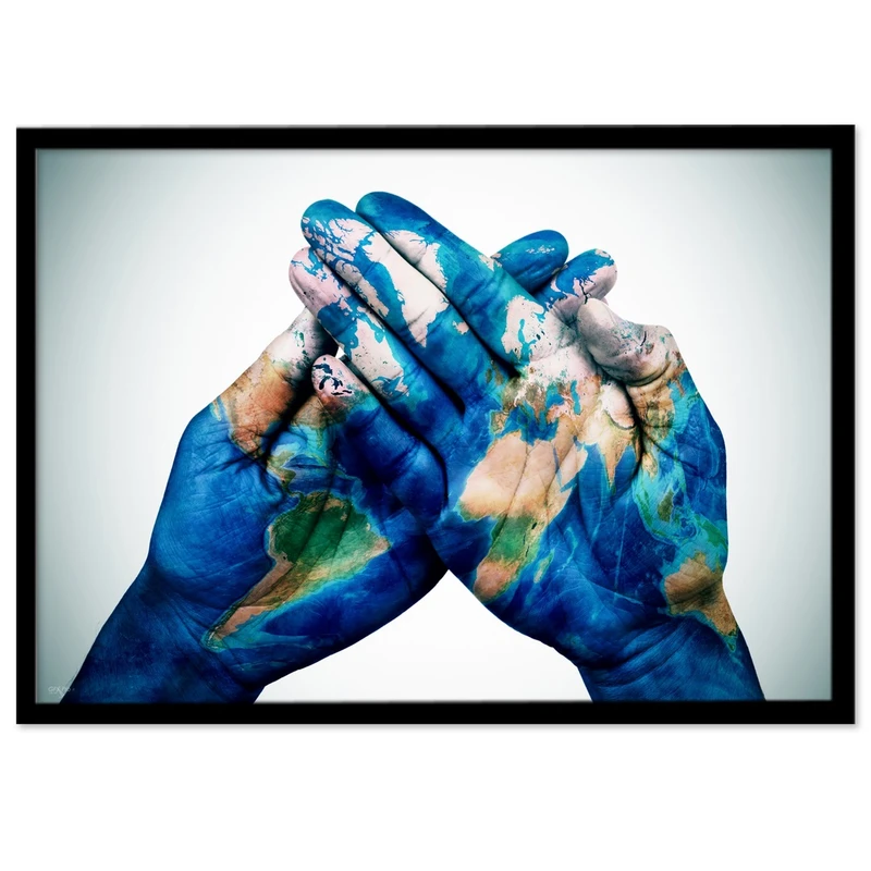 تابلو بکلیت طرح نقشه جهان مدل B-S867